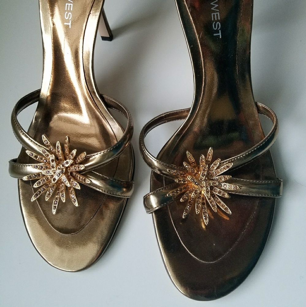 Nine West Ladies Bronze Dress Shoes 7M